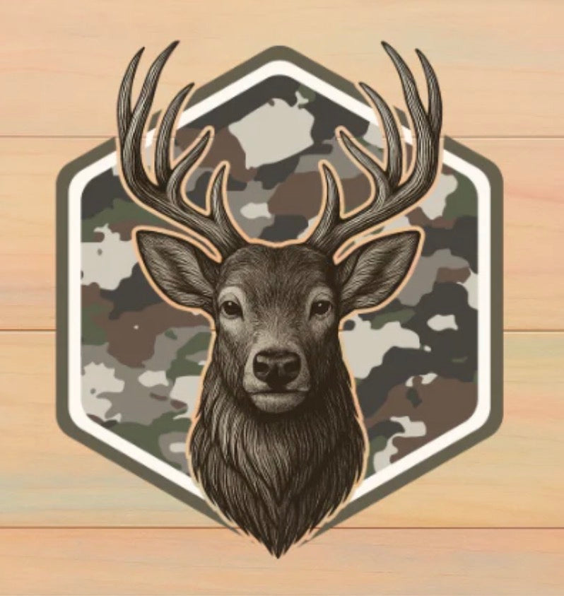 Camo Deer Head