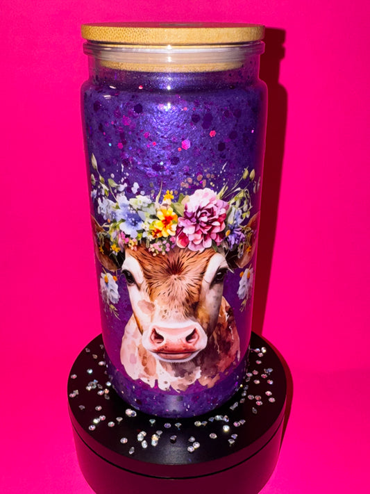 Purple Highland Cow