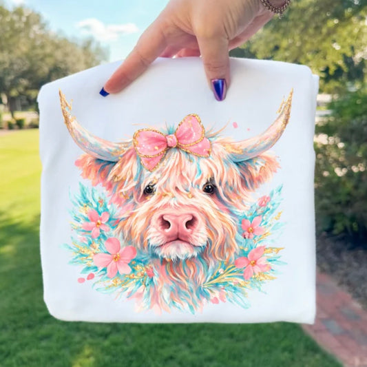 Pink Highland Cow