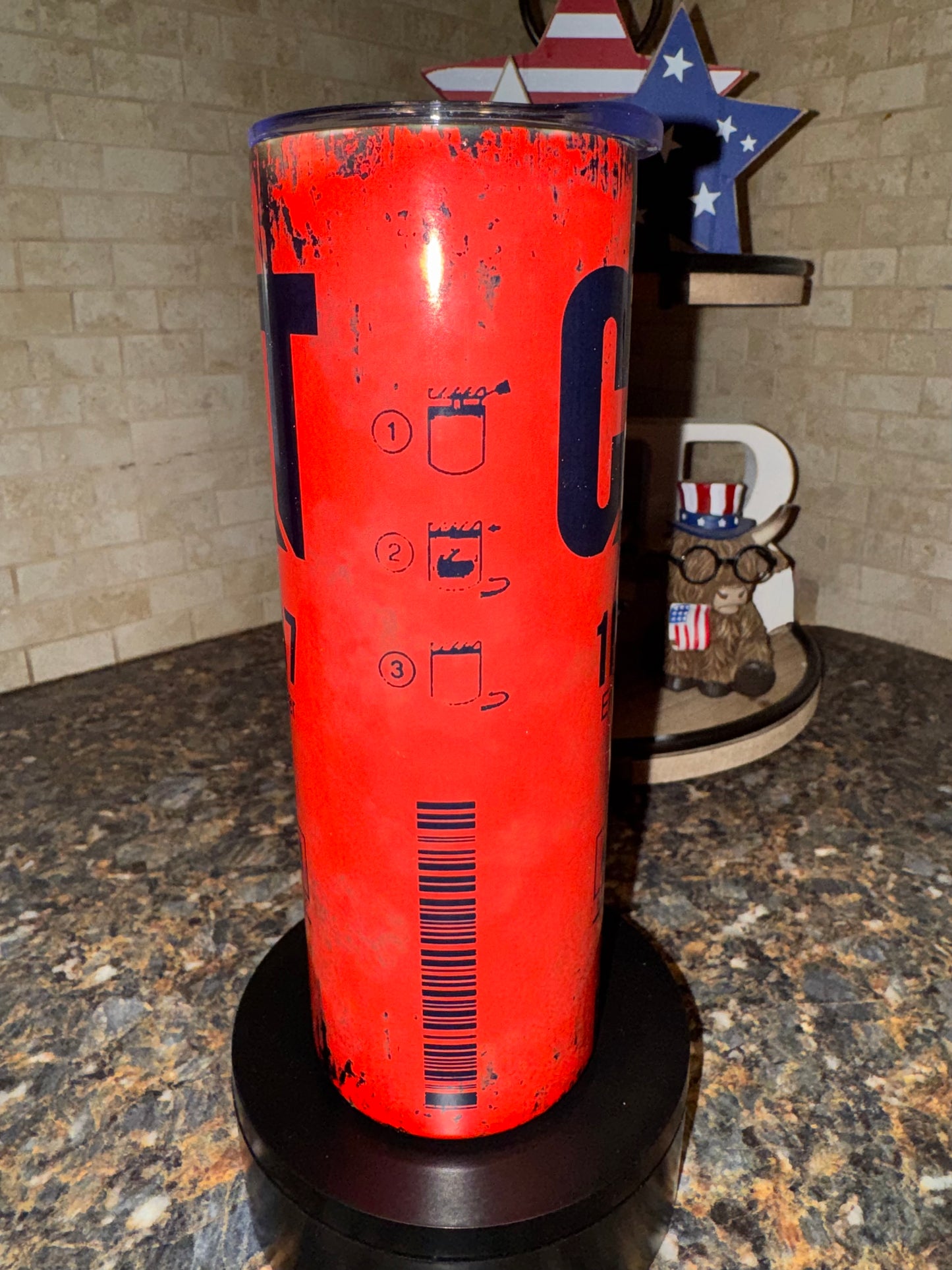 20oz Cat Red