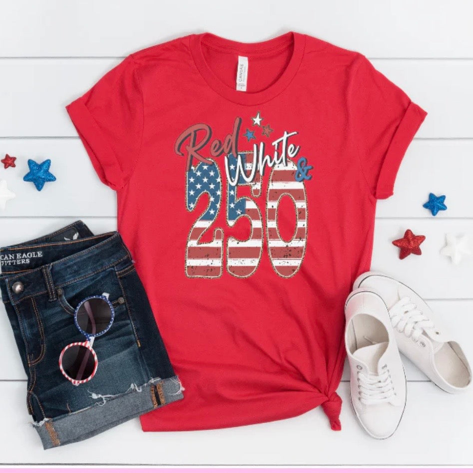Red, White & 250