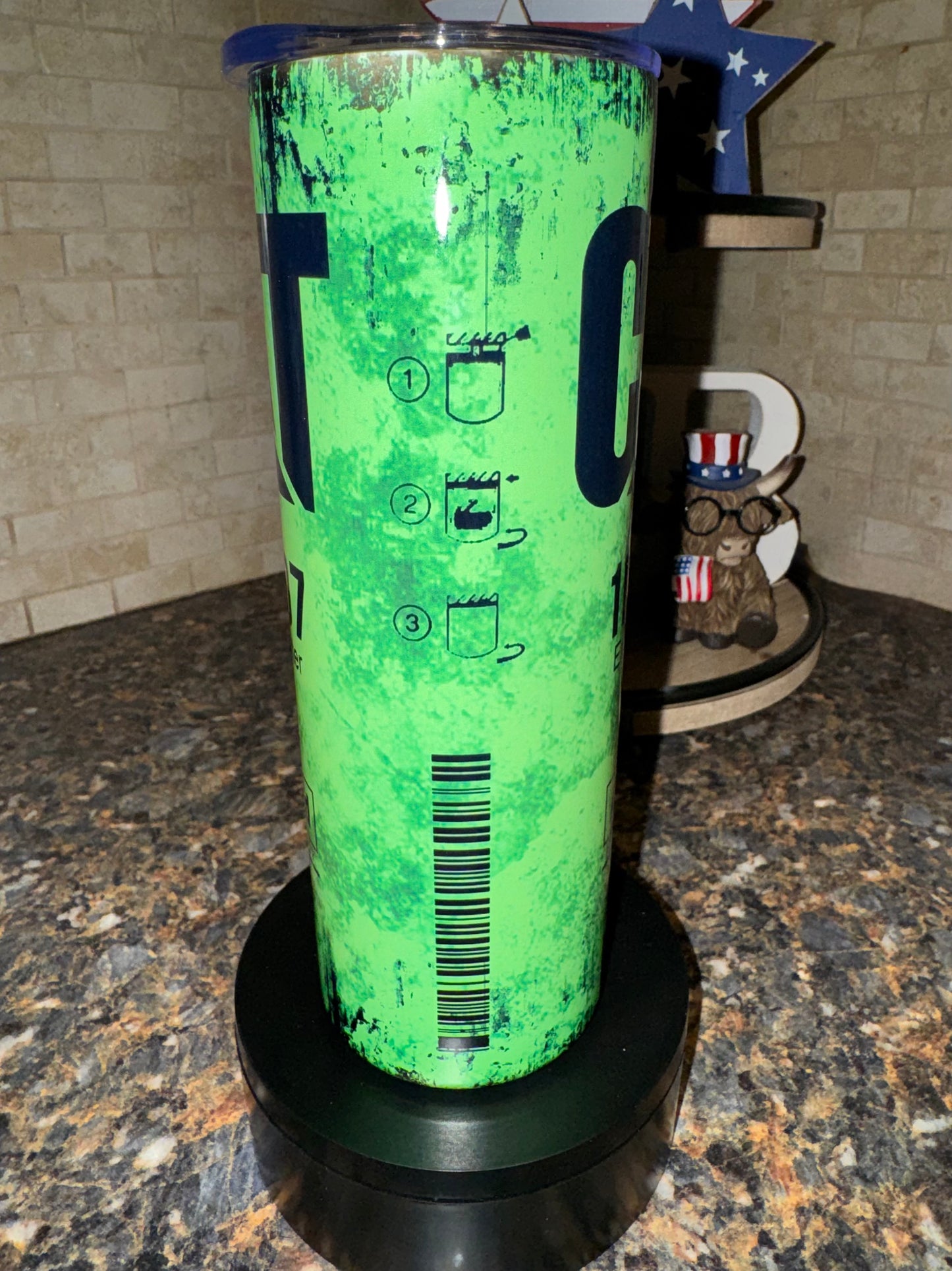 20oz Cat Green