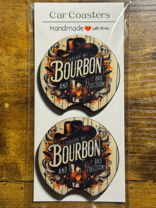 Bourbon Car Coasters