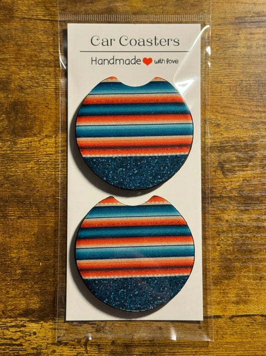 Striped Car Coasters