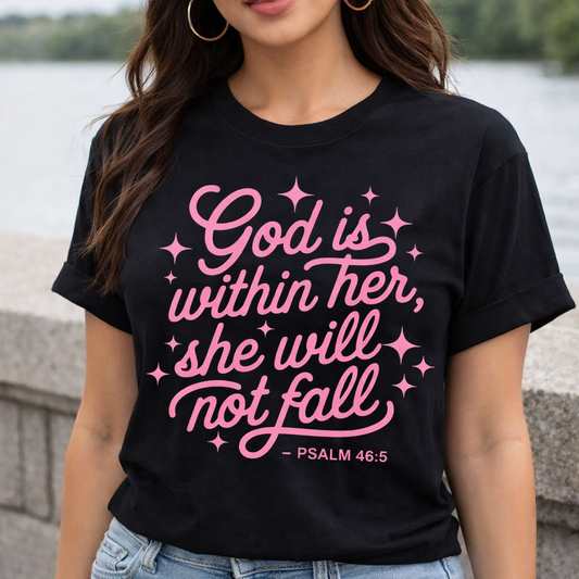 Pink God is Within Her, She Will Not Fall