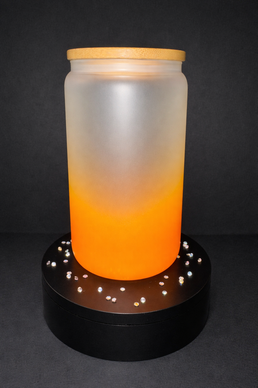Orange Gradient Frosted Glass