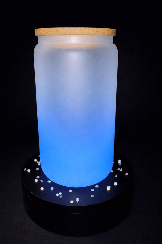 Blue Gradient Frosted Glass