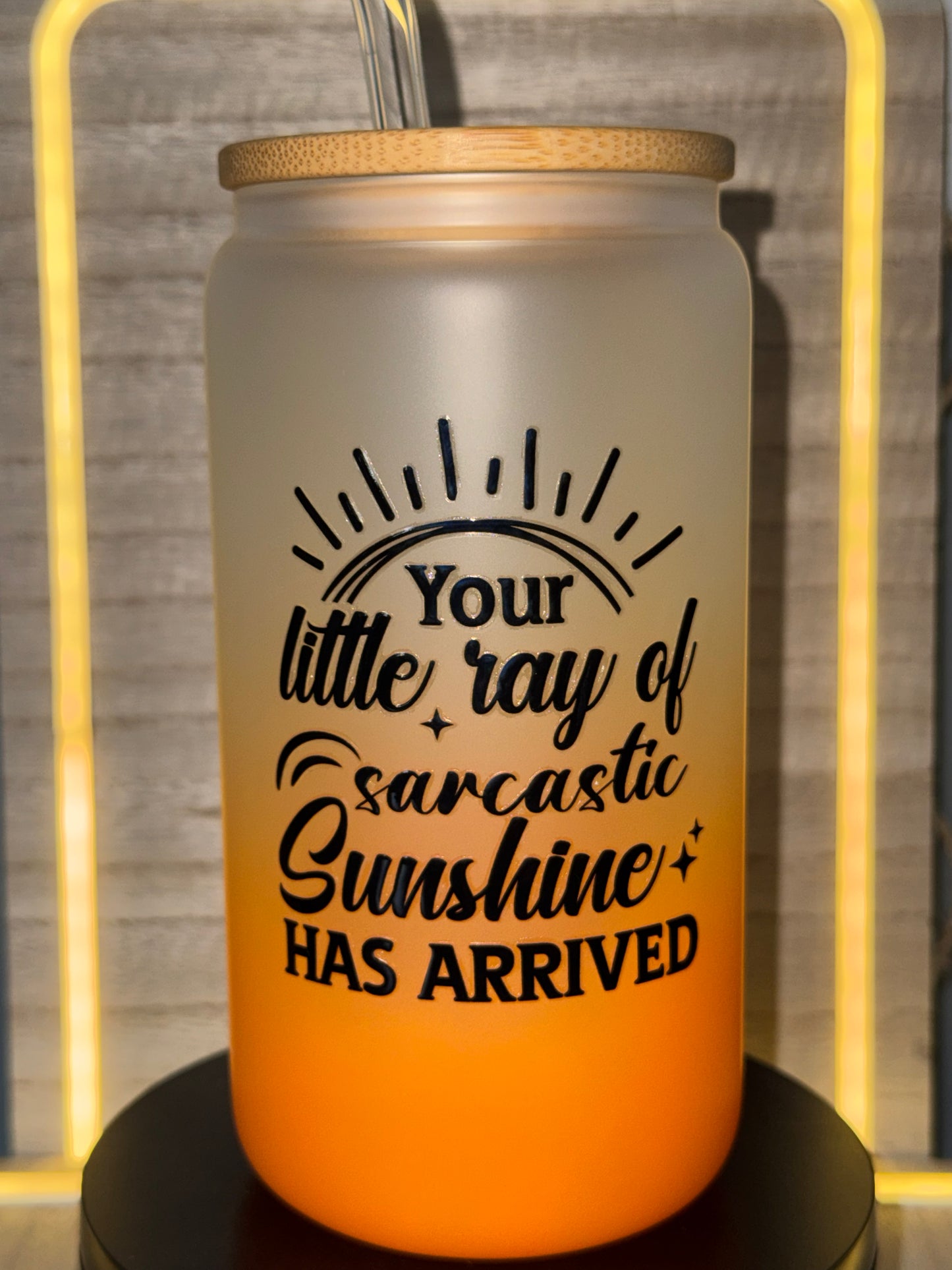 16oz Glass Your Little Ray Of Sunshine