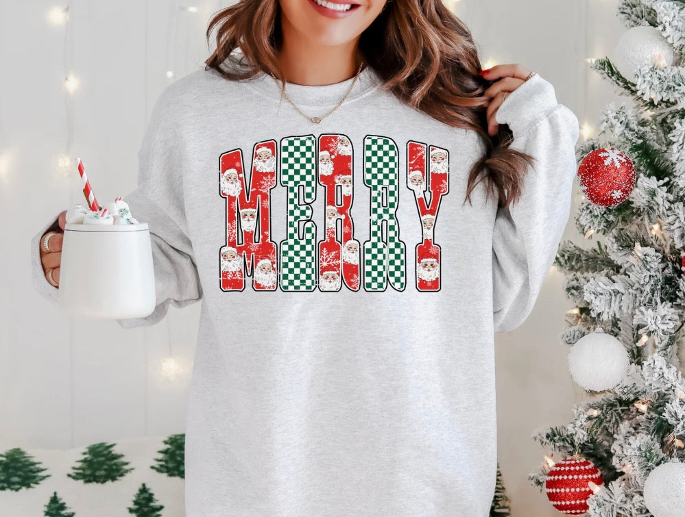 Merry Checkered Red & Green